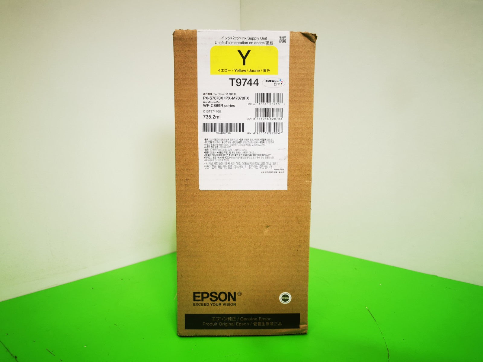 Genuine Epson T9744 Yellow Ink Supply - BRAND NEW