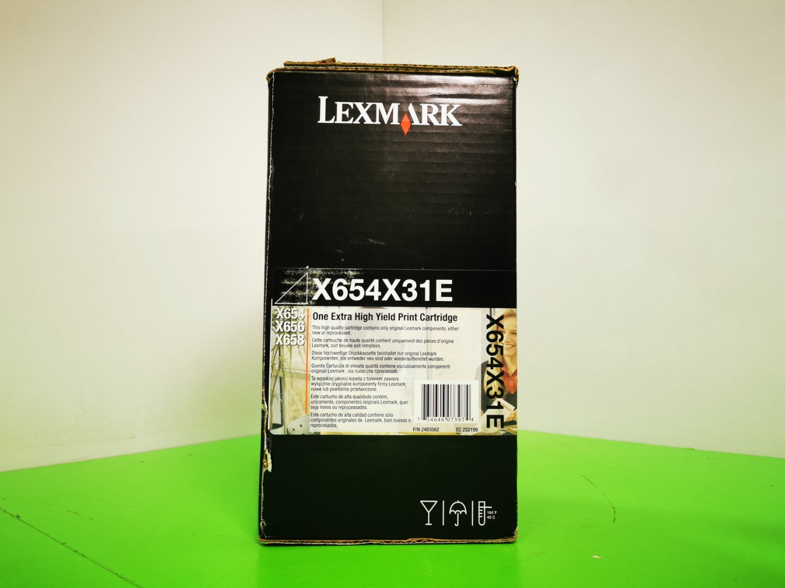 Genuine Lexmark X654X31E Black Print Cartridge - BRAND NEW
