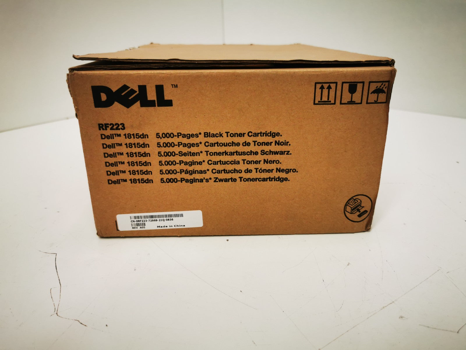 Genuine Dell RF223 Black Toner Cartridge - BRAND NEW OPEN BOX