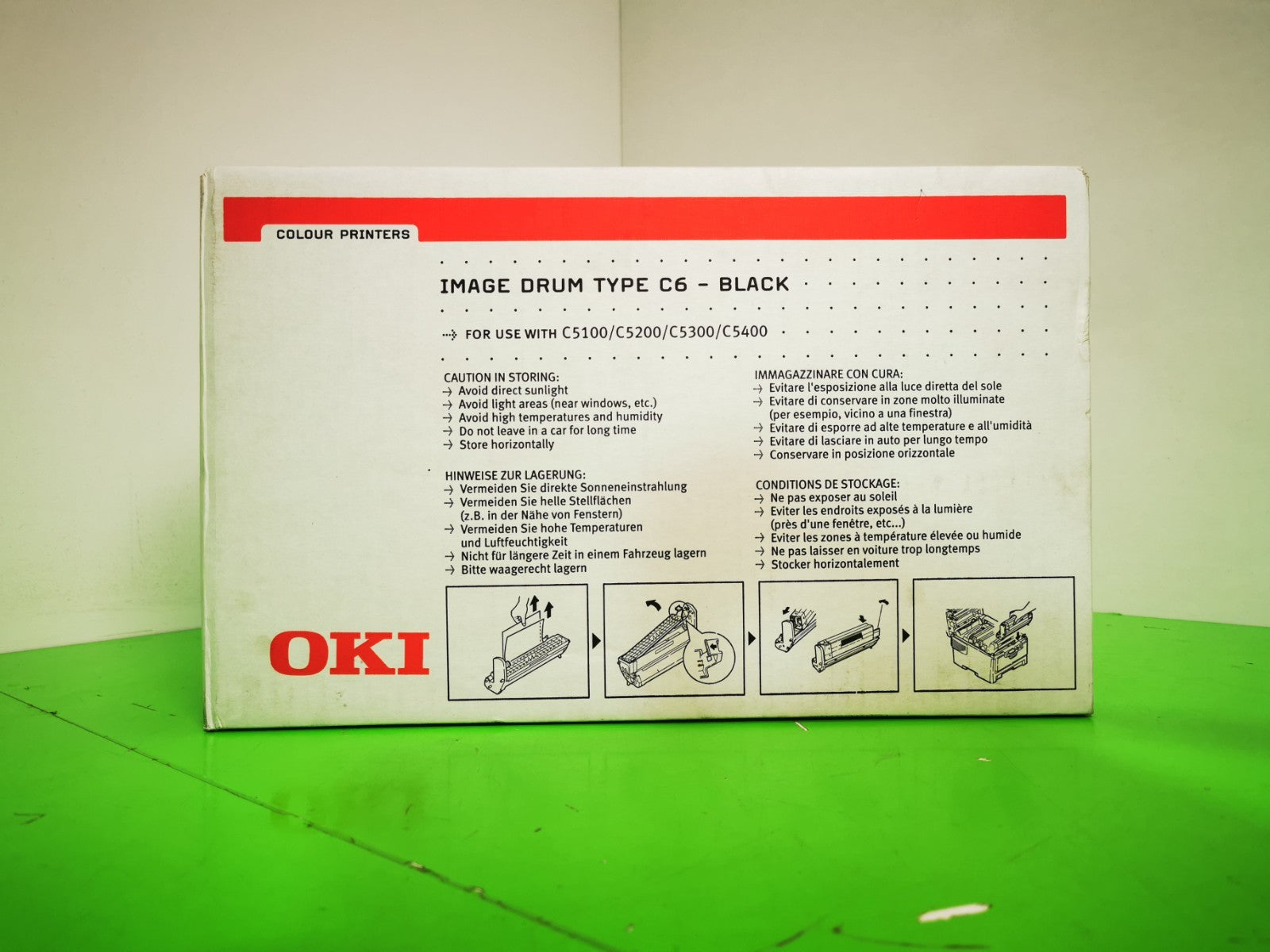 Genuine OKI Image Drum Type C6 - Black (42126608) - BRAND NEW