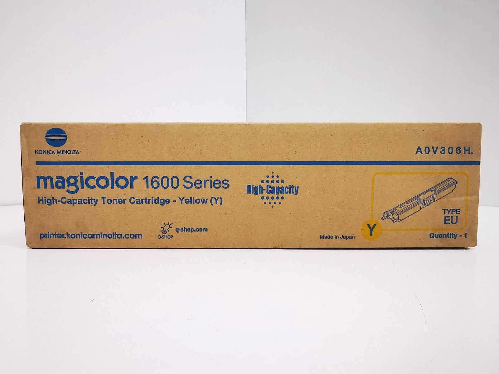 Genuine Konica Mintola Yellow Toner Cartridge (A0V306H) - BRAND NEW