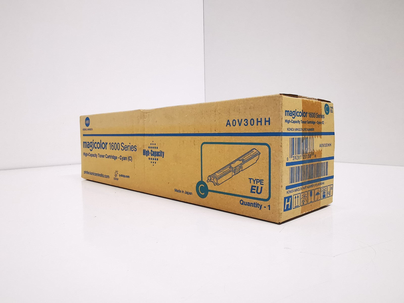 Genuine Konica Mintola Cyan Toner Cartridge (A0V30HH) - BRAND NEW