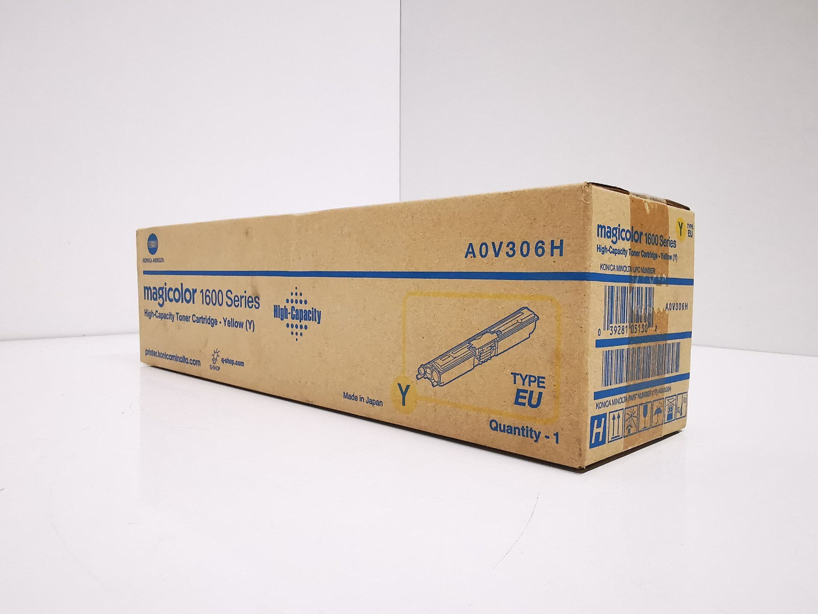 Genuine Konica Mintola Yellow Toner Cartridge (A0V306H) - BRAND NEW