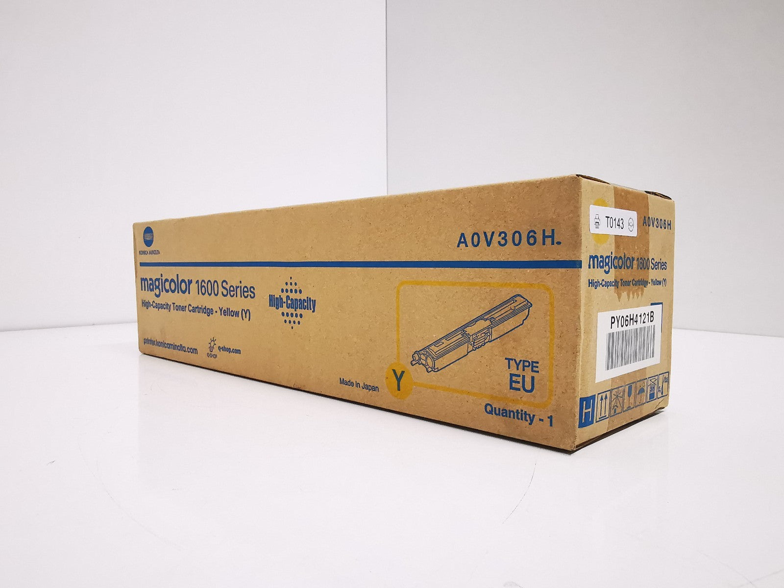 Genuine Konica Mintola Yellow Toner Cartridge (A0V306H) - BRAND NEW