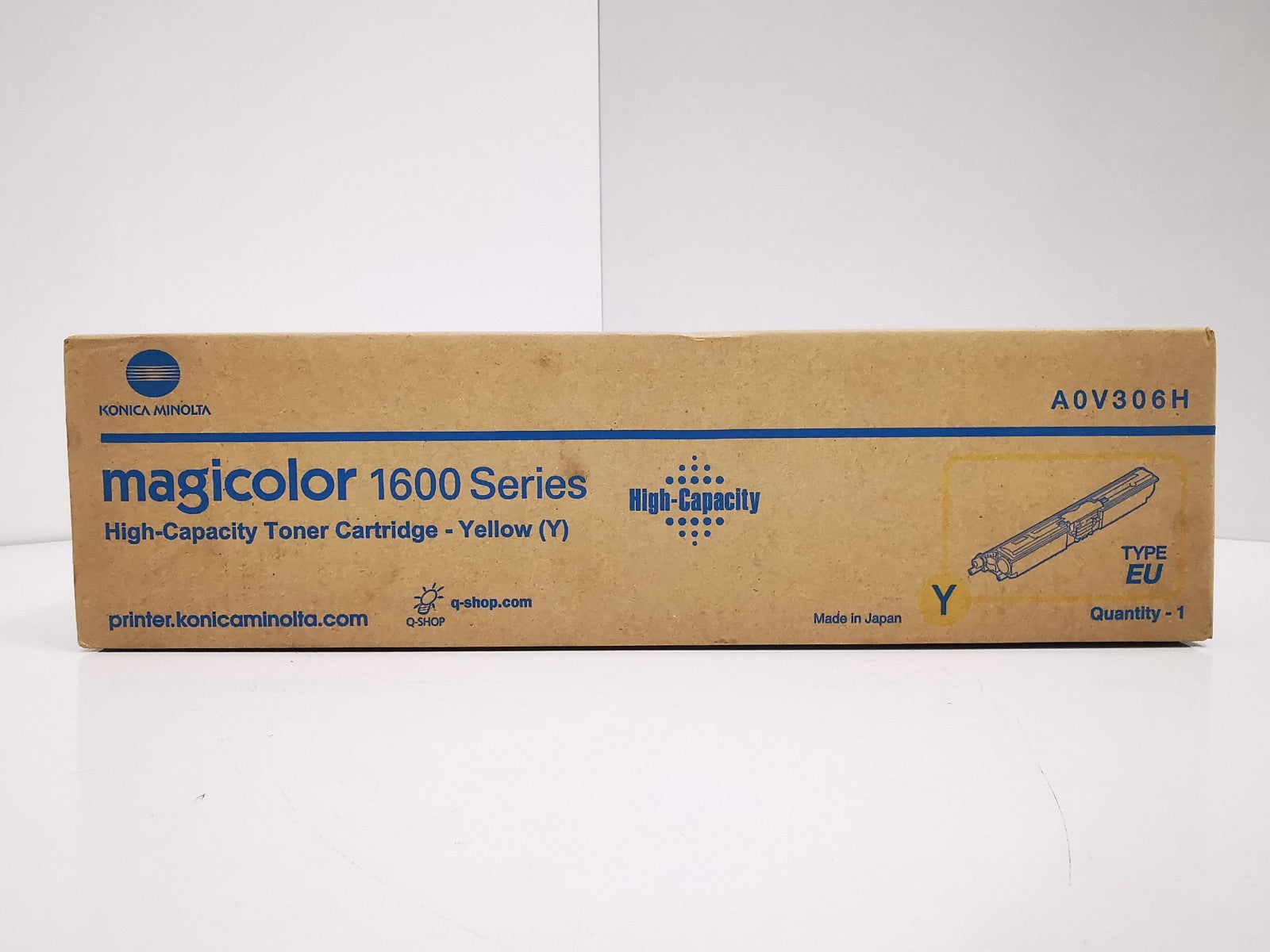 Genuine Konica Mintola Yellow Toner Cartridge (A0V306H) - BRAND NEW
