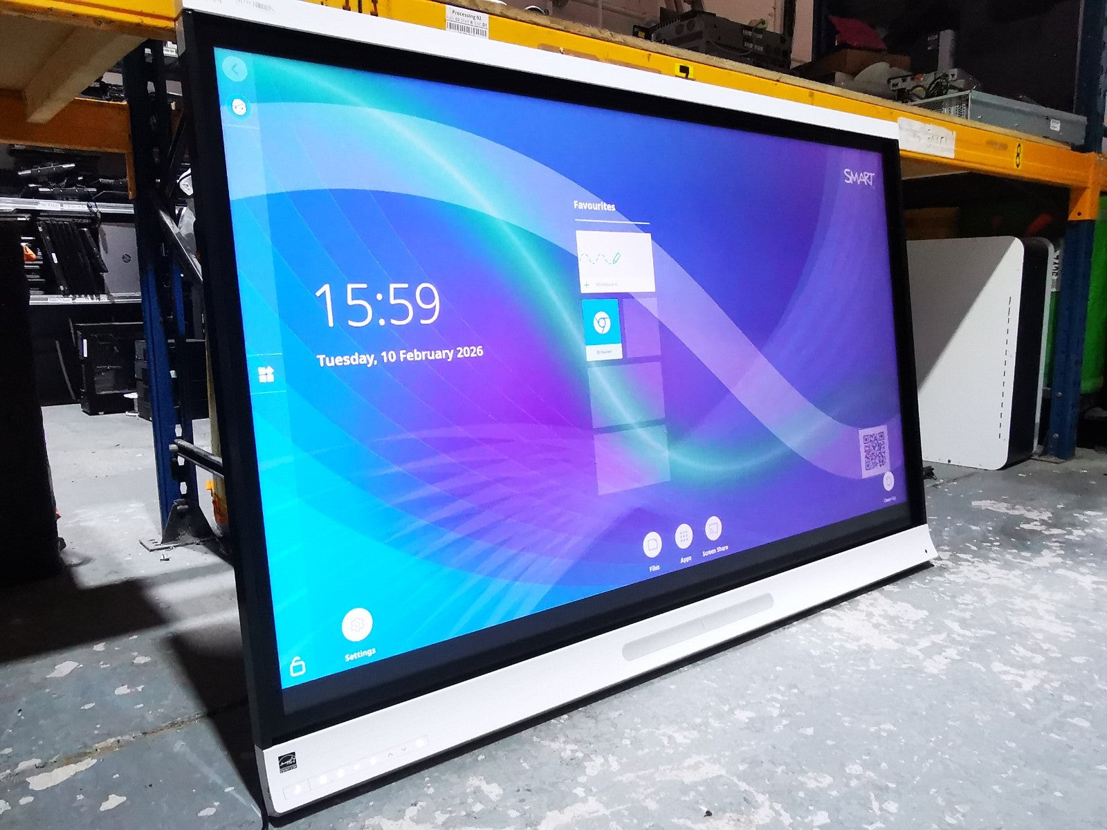 SMART SBID-6065 65" Interactive Touchscreen TV - HDMI/DisplayPort/USB