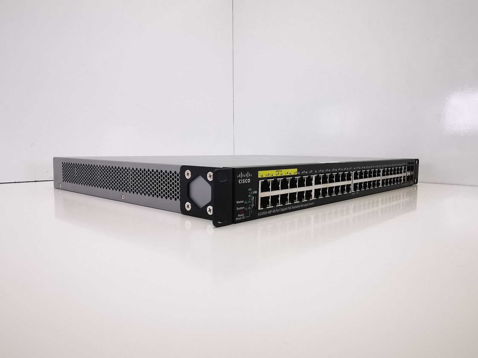 Cisco SG350X-24P Gigabit PoE Ethernet Rackmountable Switch - Rack Ears Inc