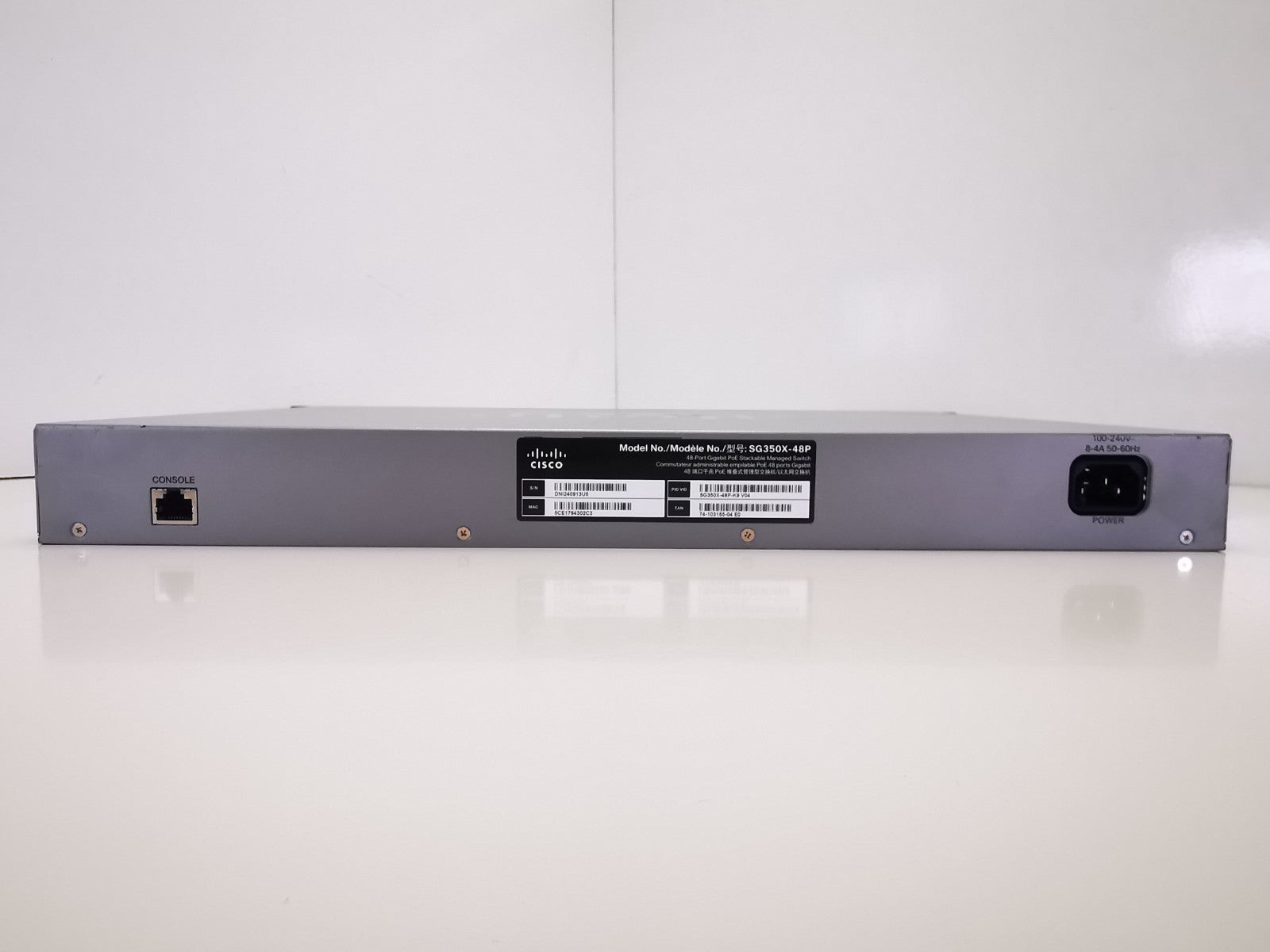 Cisco SG350X-48P Gigabit PoE Ethernet Rackmountable Switch - Rack Ears Inc