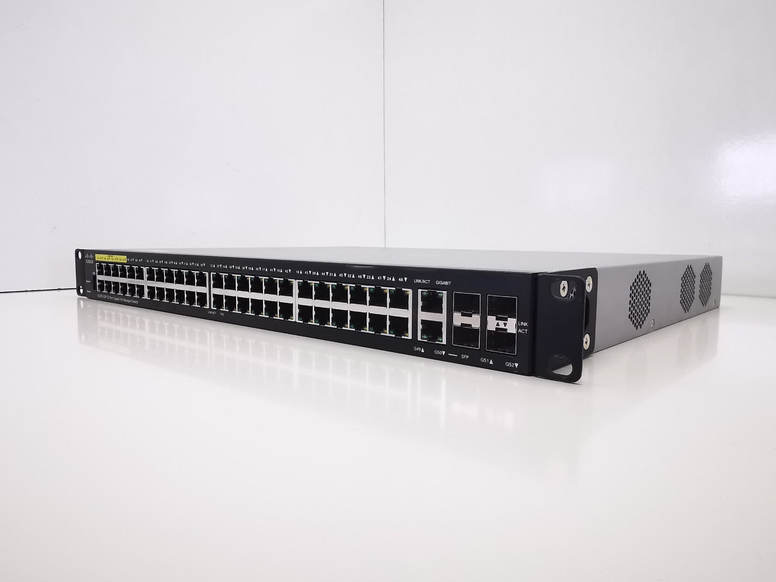 Cisco SG350-52P K9-V05 Gigabit PoE Ethernet Rackmountable Switch - Rack Ears Inc