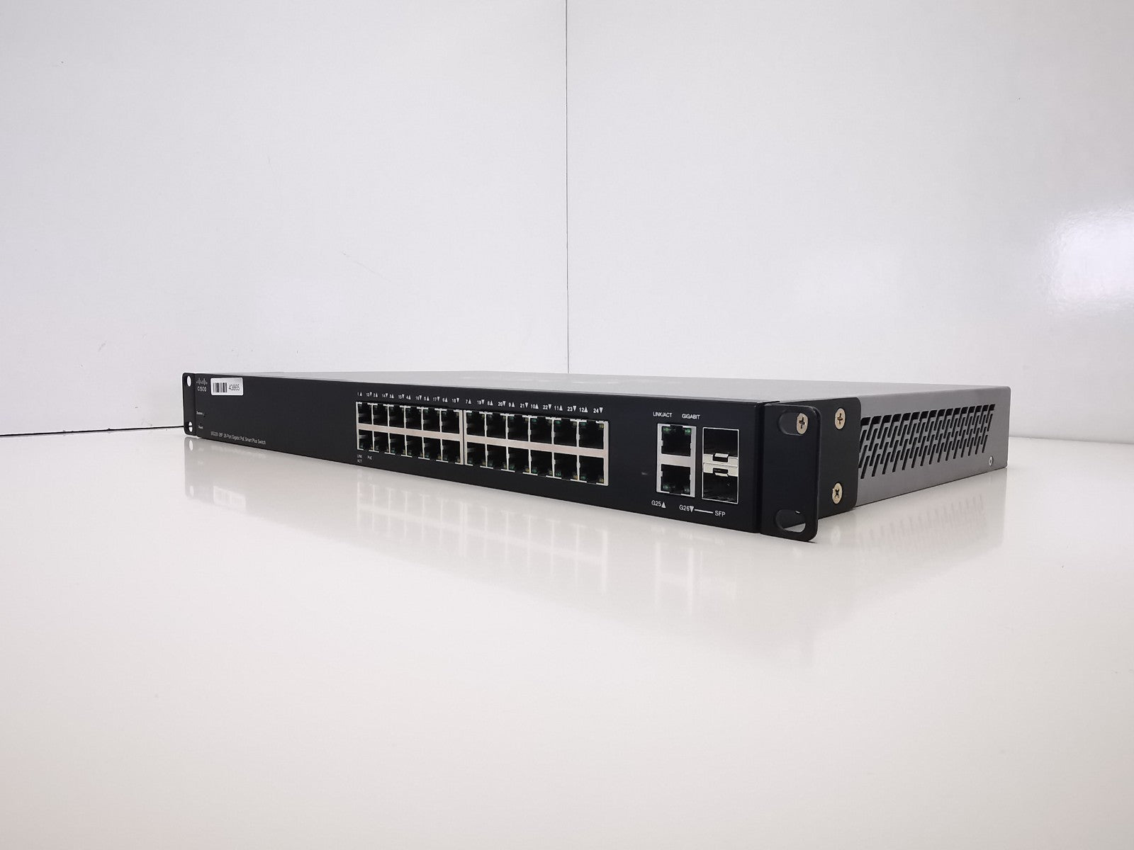 Cisco SG220-26P-K9 V01 24 Port PoE Gigabyte Ethernet Switch - Rackmount Ears Inc