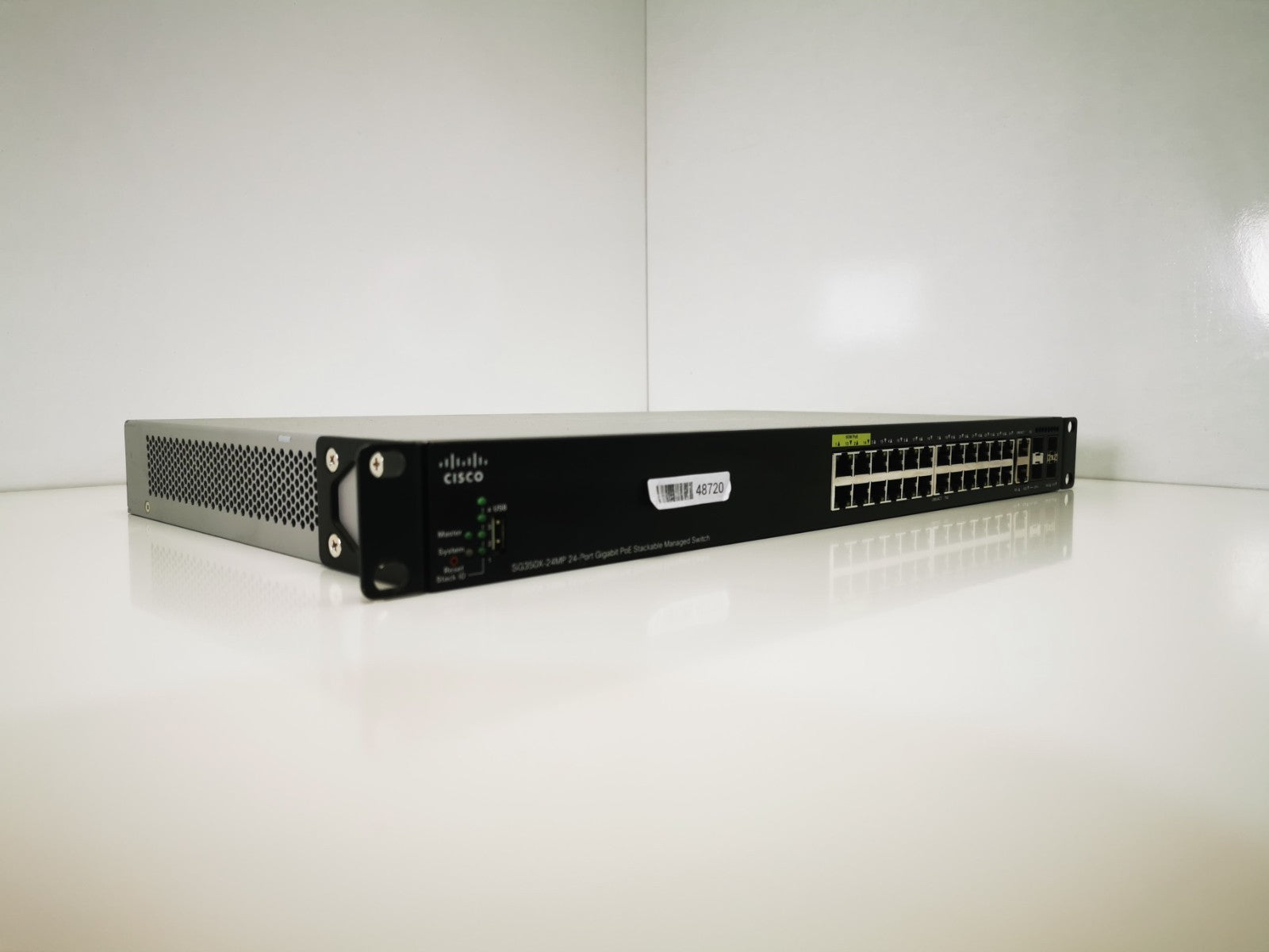 Cisco SG350X-24MP K9-V04 24 Port PoE Gigabyte Ethernet Switch - Rack Ears Inc