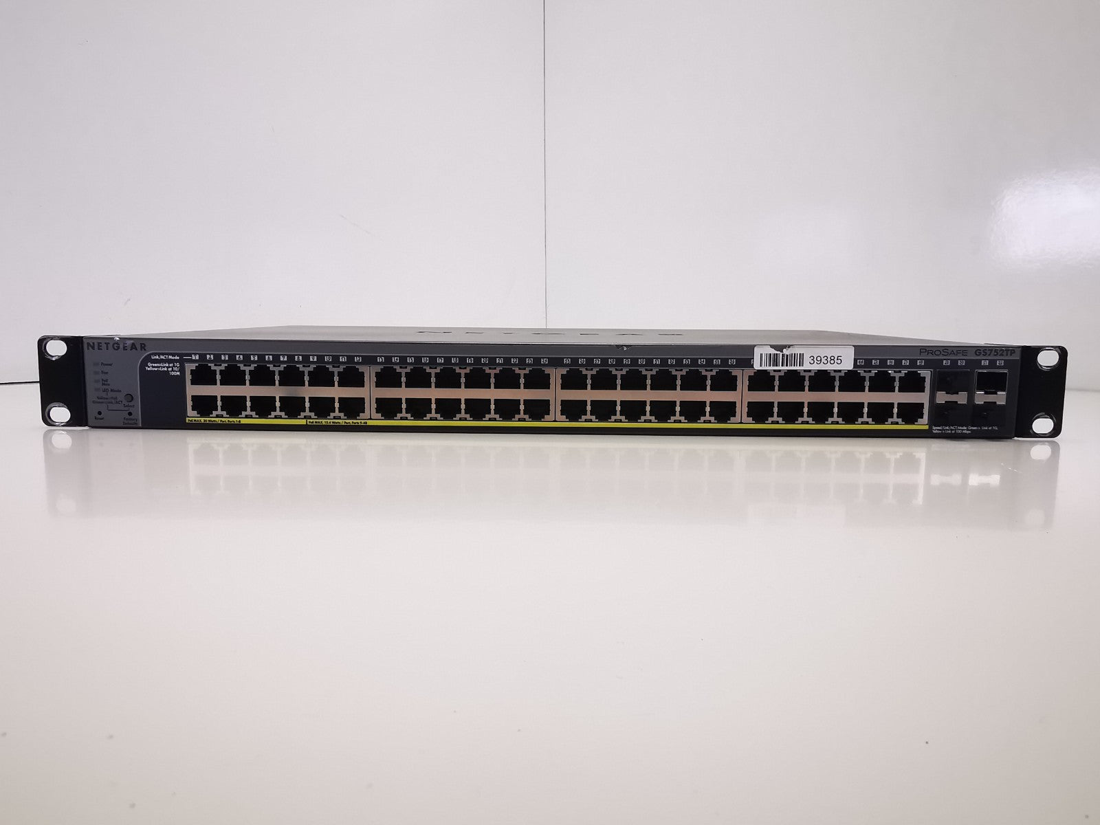 Netgear ProSafe GS752TP 48 Port PoE Gigabyte Ethernet Port - Rackmount Ears Inc