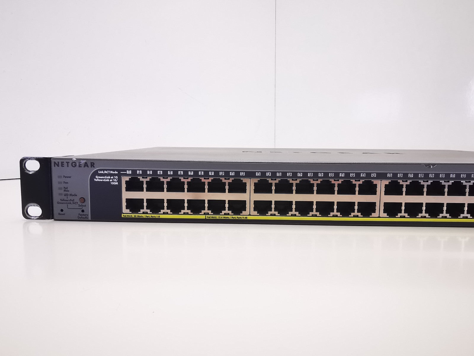 Netgear ProSafe GS752TP 48 Port PoE Gigabyte Ethernet Port - Rackmount Ears Inc