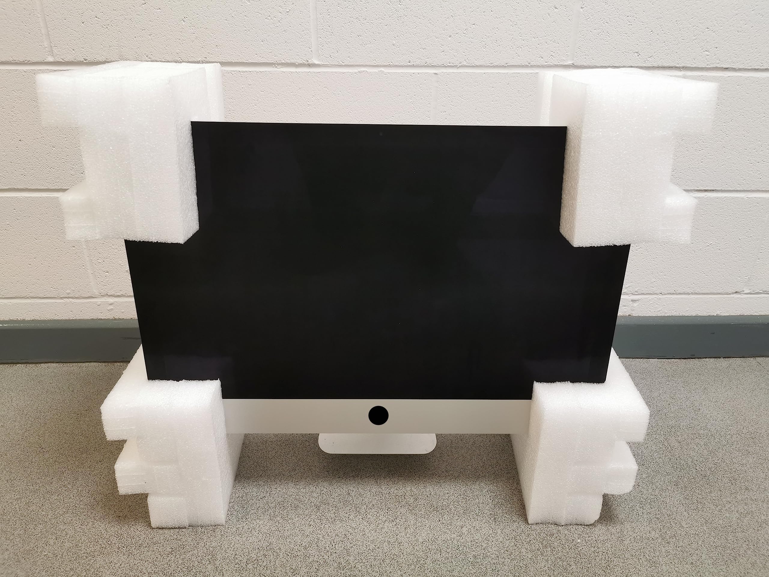 iMac 27" heavy duty shipping box + Poly inserts - Brown Storage transport
