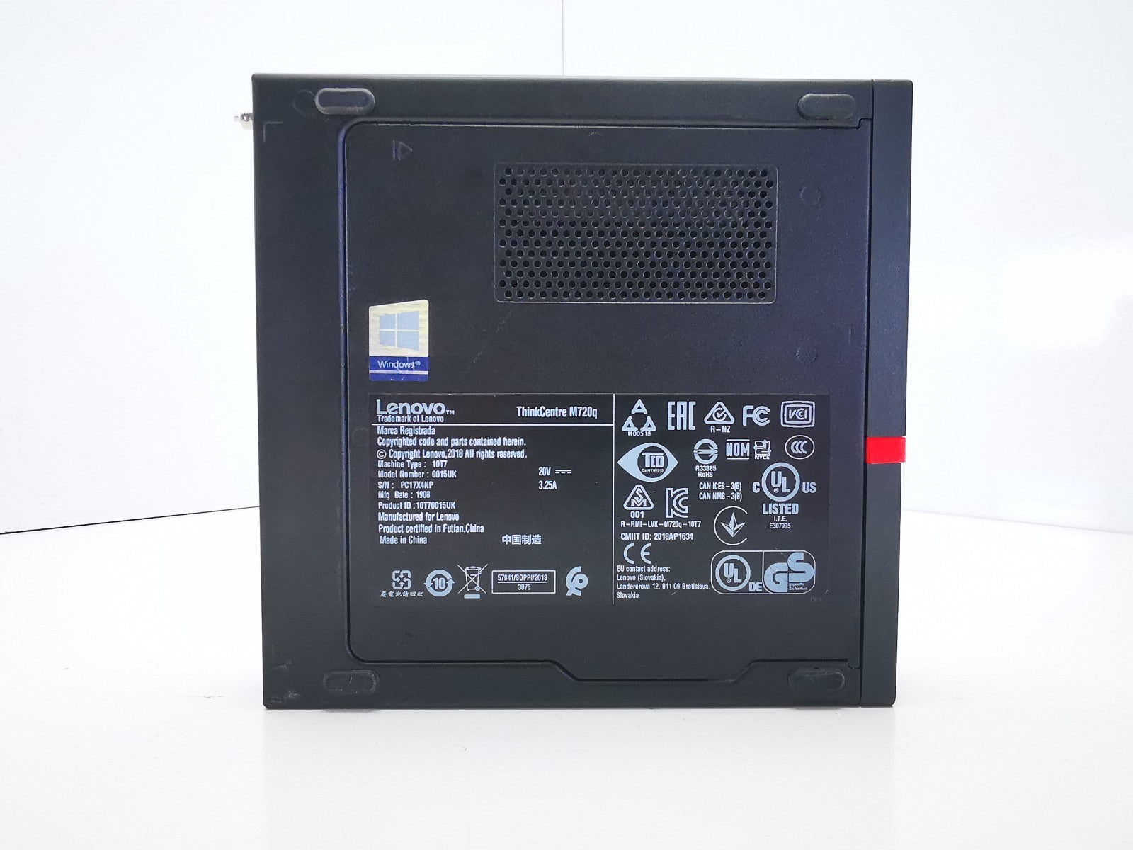 Lenovo ThinkCentre M720q USFF PC - 8th Gen i3/4GB RAM/128GB SSD/Windows 11 Pro