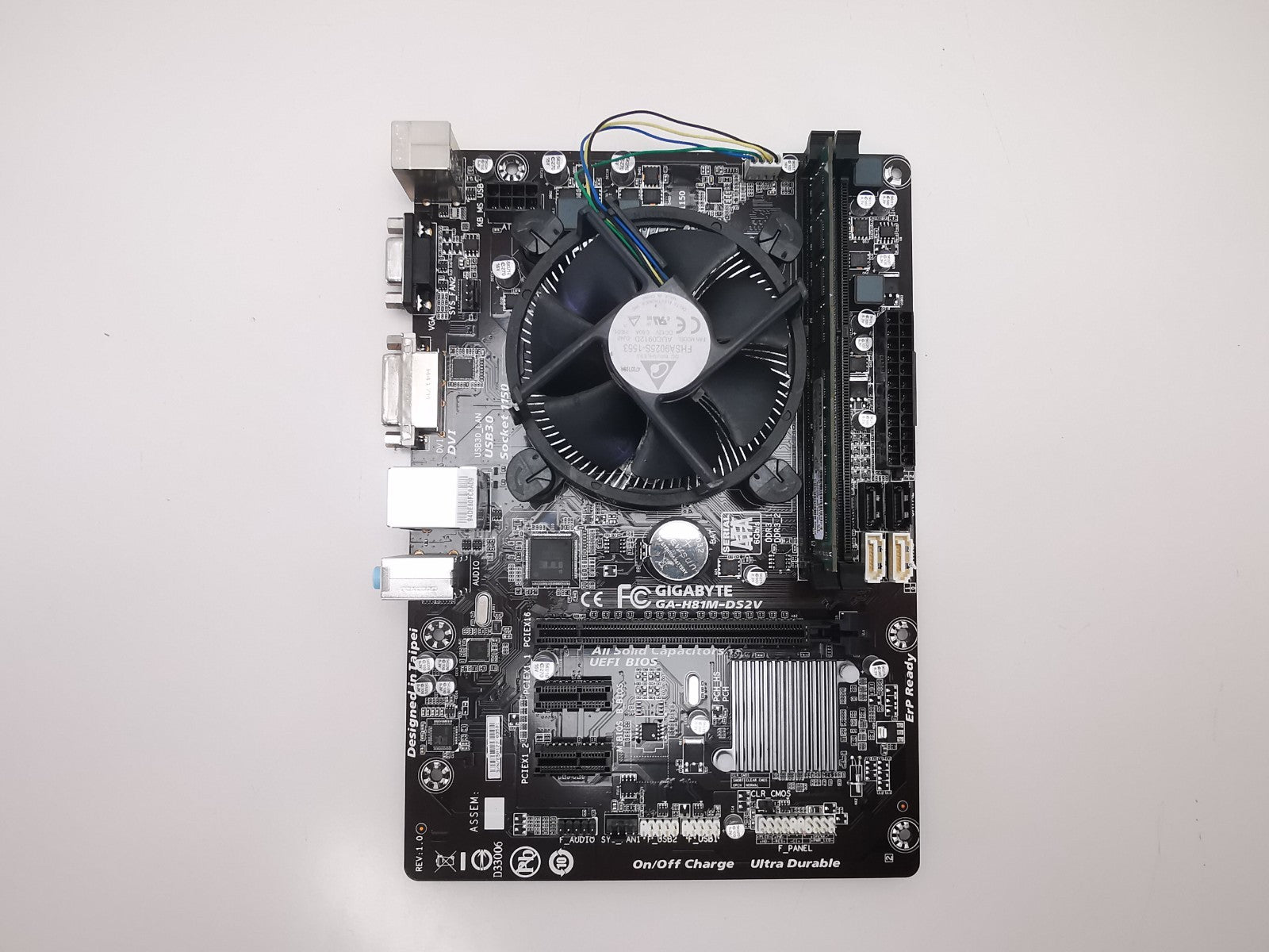 Gigabyte GA-H81M-DS2V Motherboard + 4th Gen i5 / 8GB RAM - IO Shield Inc