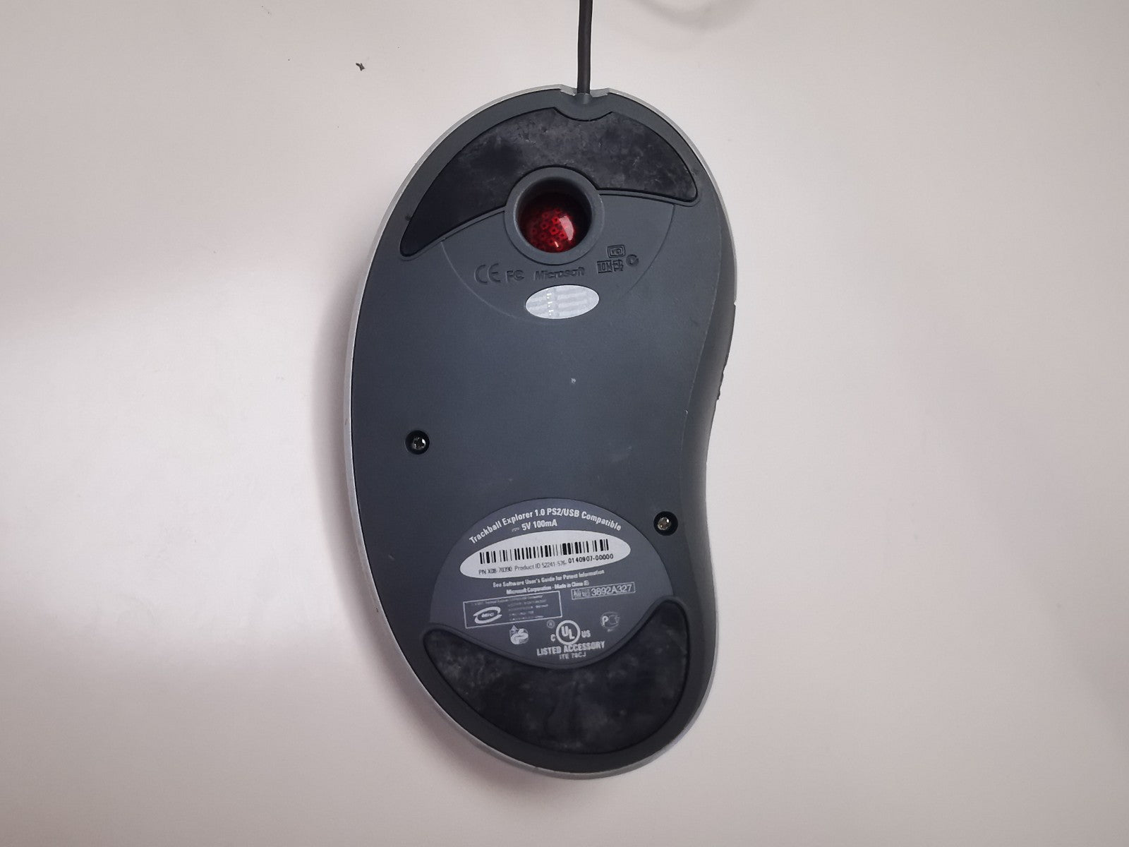Microsoft Trackball Explorer 1.0 Ball Mouse - USB