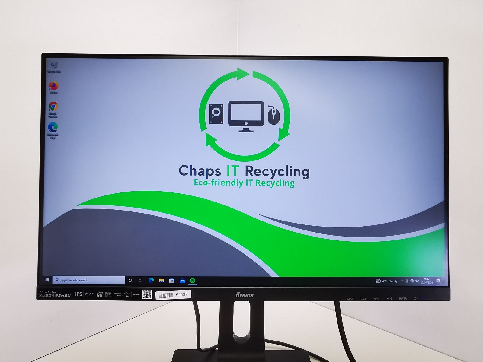 Iiyama ProLite XUB2492HSU 24" Monitor - HDMI/VGA/DisplayPort - GRADE B