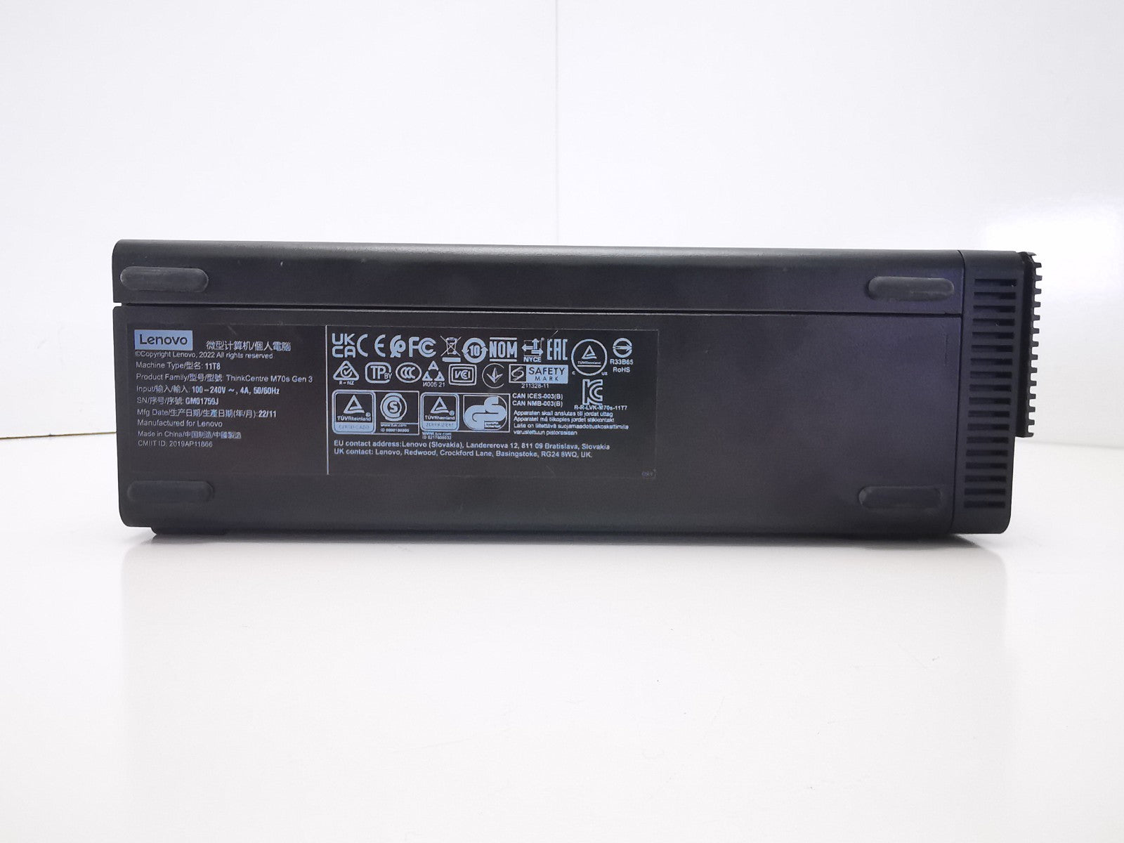 Lenovo	ThinkCentre M70s Gen 3 SFF PC - 12th Gen i5/8GB RAM/256GB SSD/Win 11 Pro