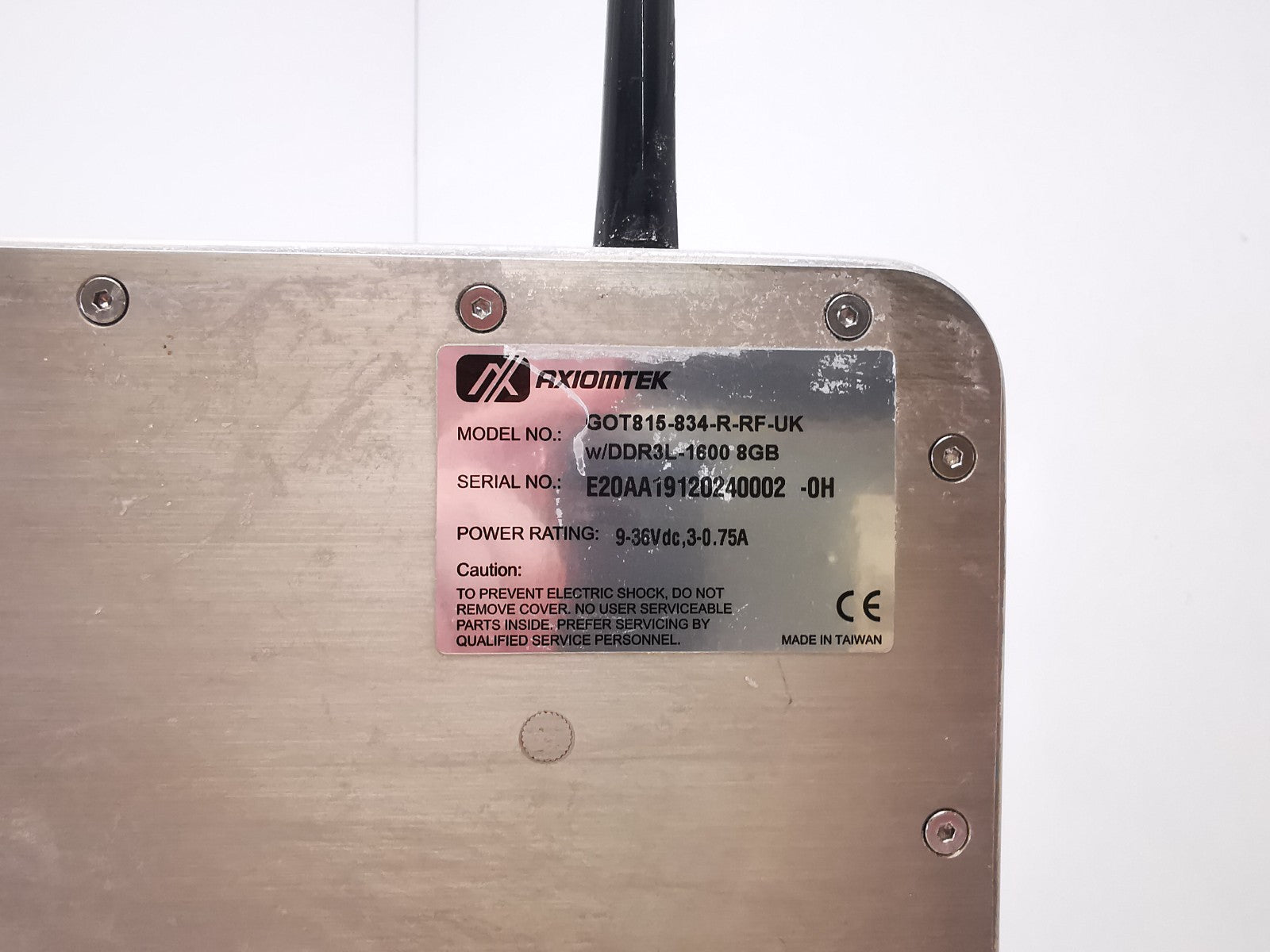 Axiomtek GOT815-834-R-RF-UK Industrial Touchscreen PC - UNTESTED - READ DESC
