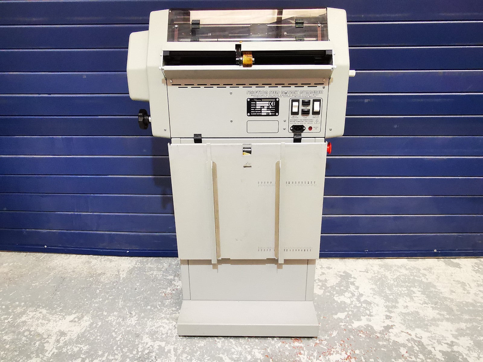 Morgana Rotary FRN5 - Numbering and Perforating Machine - READ DESC