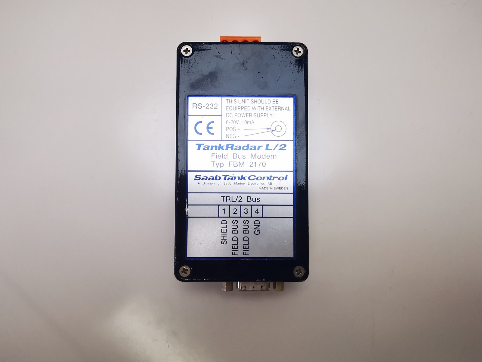 Saab Tank Control TankRadar L/2 Field Bus Modem - UNTESTED - READ DESCRIPTION