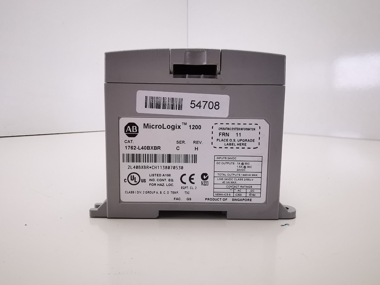Allen Bradley MicroLogix1200 1762-L40BXBR Programmable Logic Controller