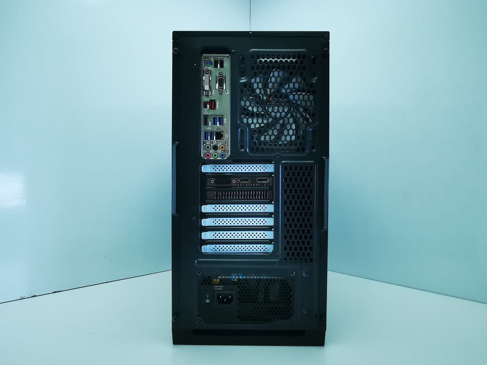 Custom Gaming Desktop PC - 7th Gen i7/16GB RAM/500GB NVMe SSD/GTX 1050/Win11 Pro