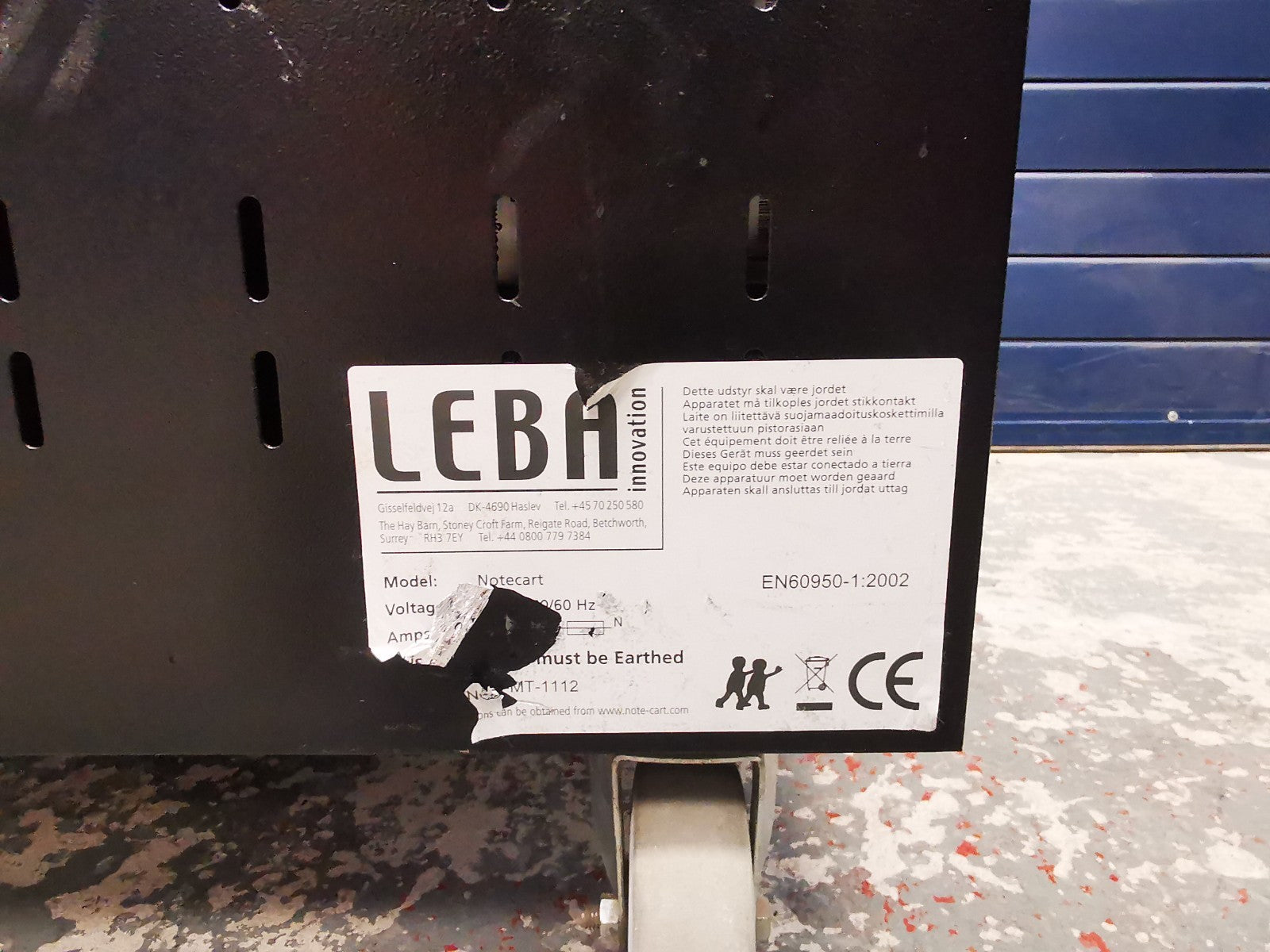 Leba Note Cart Laptop Charging Trolley - 2x 16 Length PDU's included