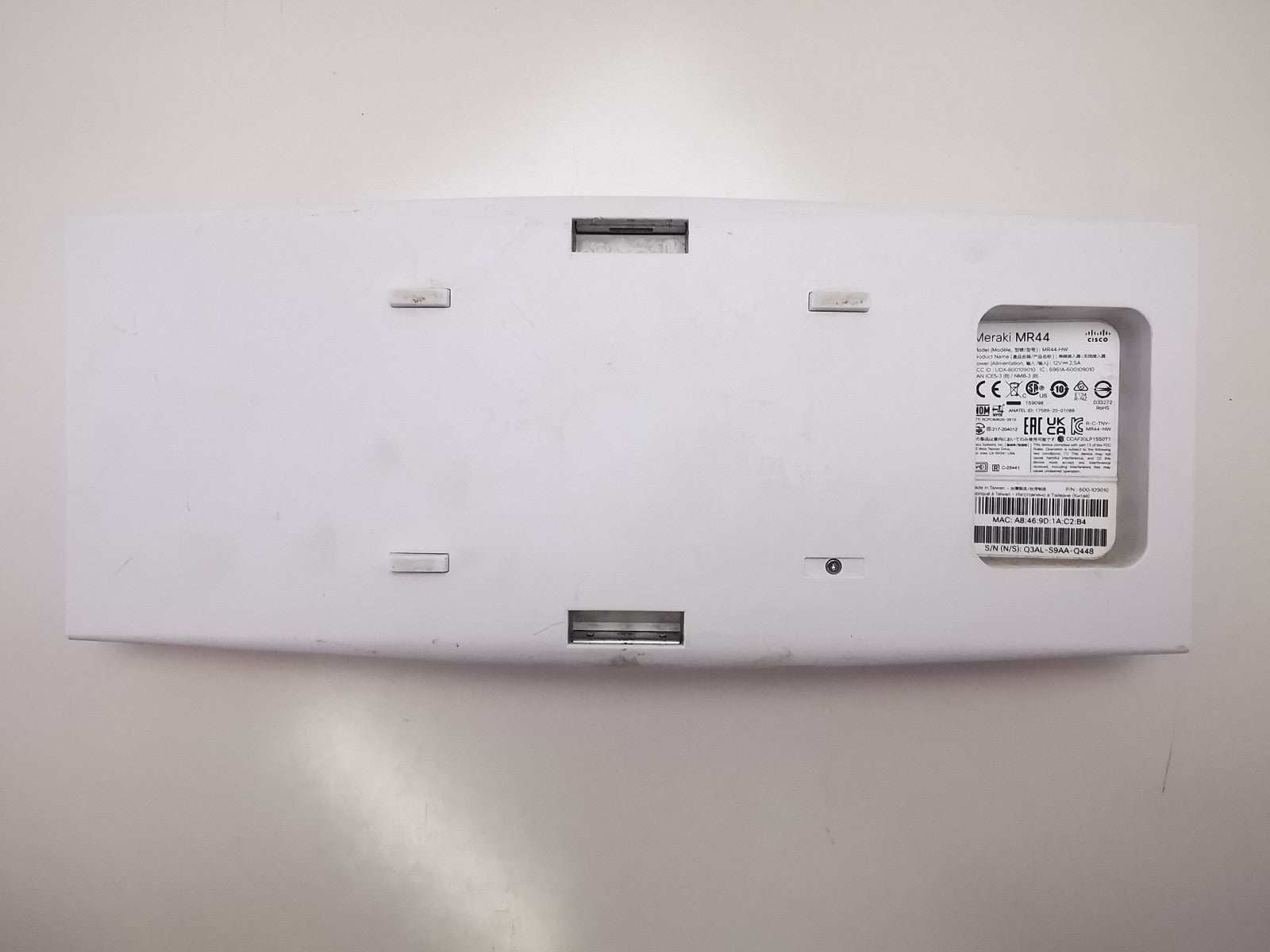 Cisco Meraki MR44 Wireless Access Point - Unclaimed - No Mounting Bracket Inc