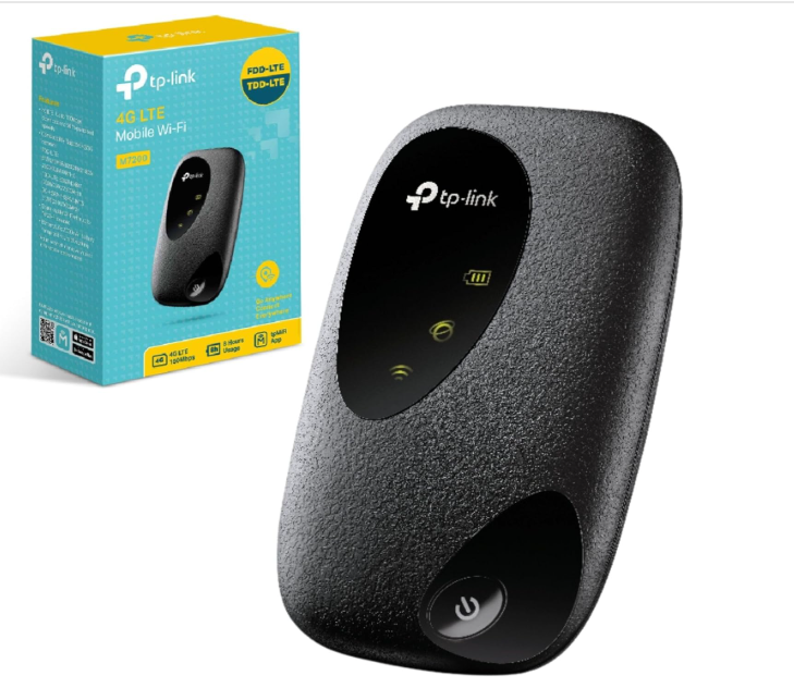 TP-Link 4G Cat4 LTE Travel Mobile Mi-Fi Hotspot, Connection - M7200 Dongle - New