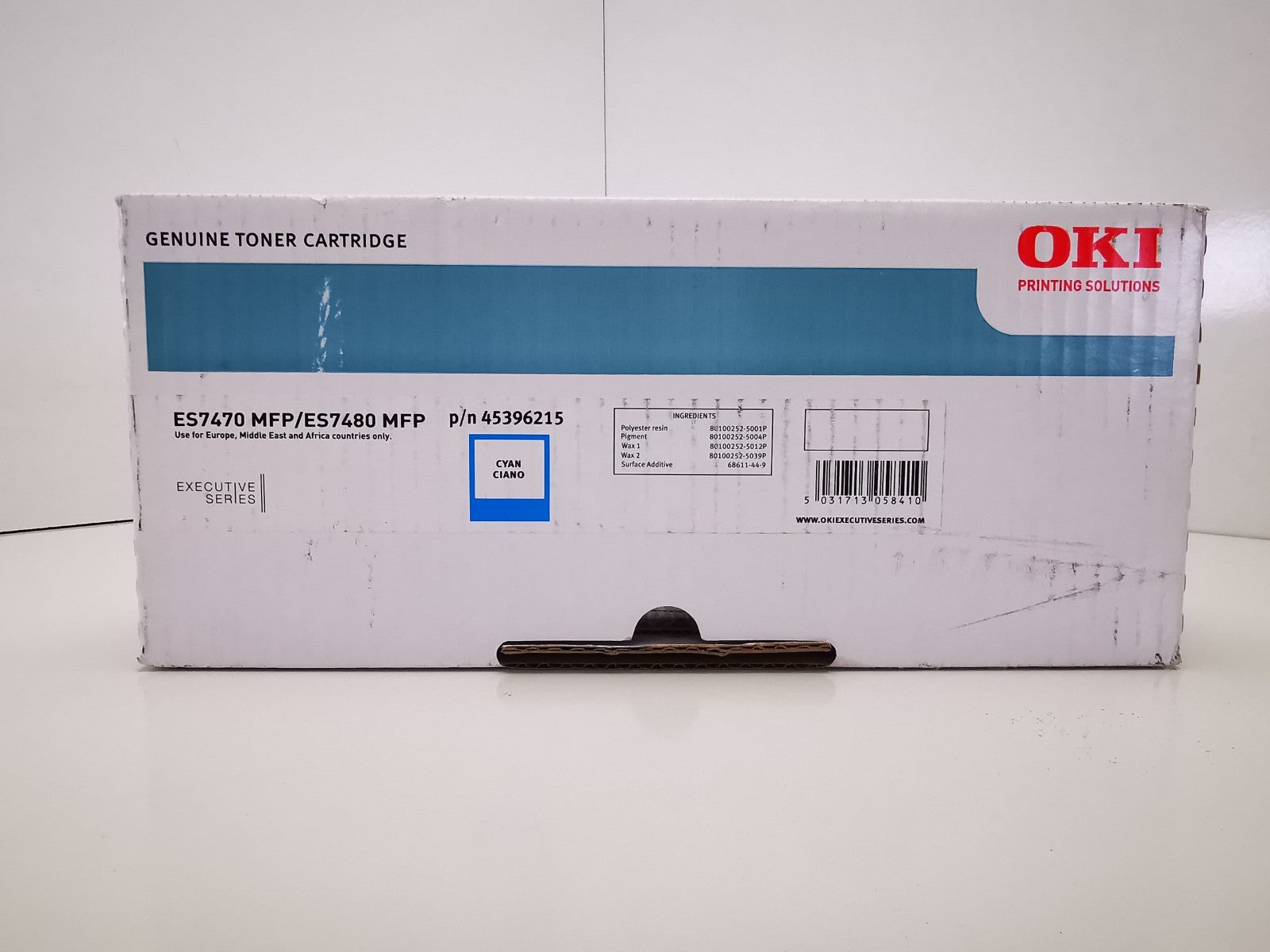 Genuine Oki 45396215 Cyan Toner Cartridge - BRAND NEW