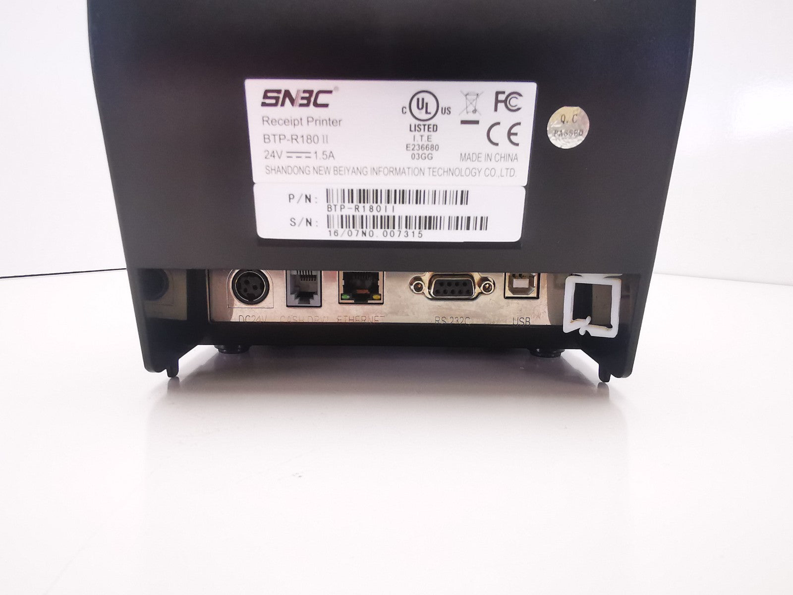 SNBC BTP-R180 II Thermal Reciept Printer - USB/Serial/Ethernet - PSU Included