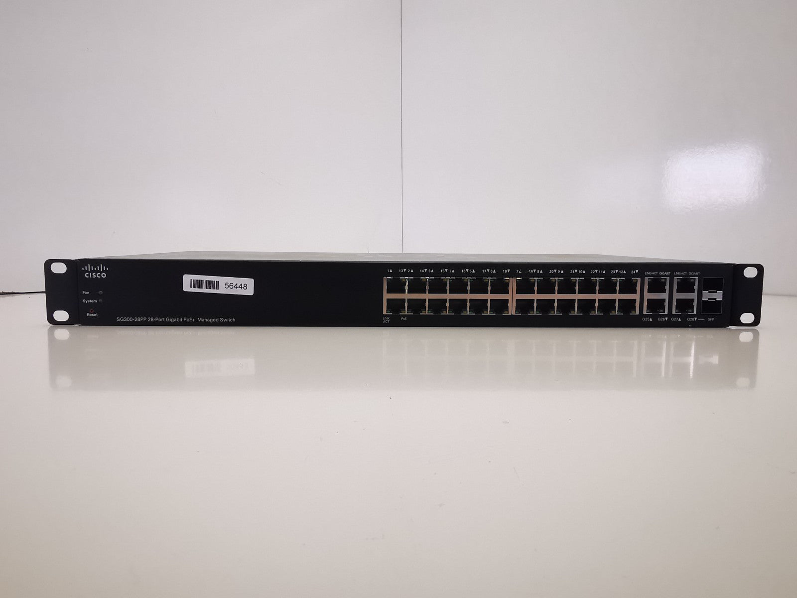 Cisco SG300-28PP 28 Port PoE Ethernet Switch - Rackmount Ears Inc