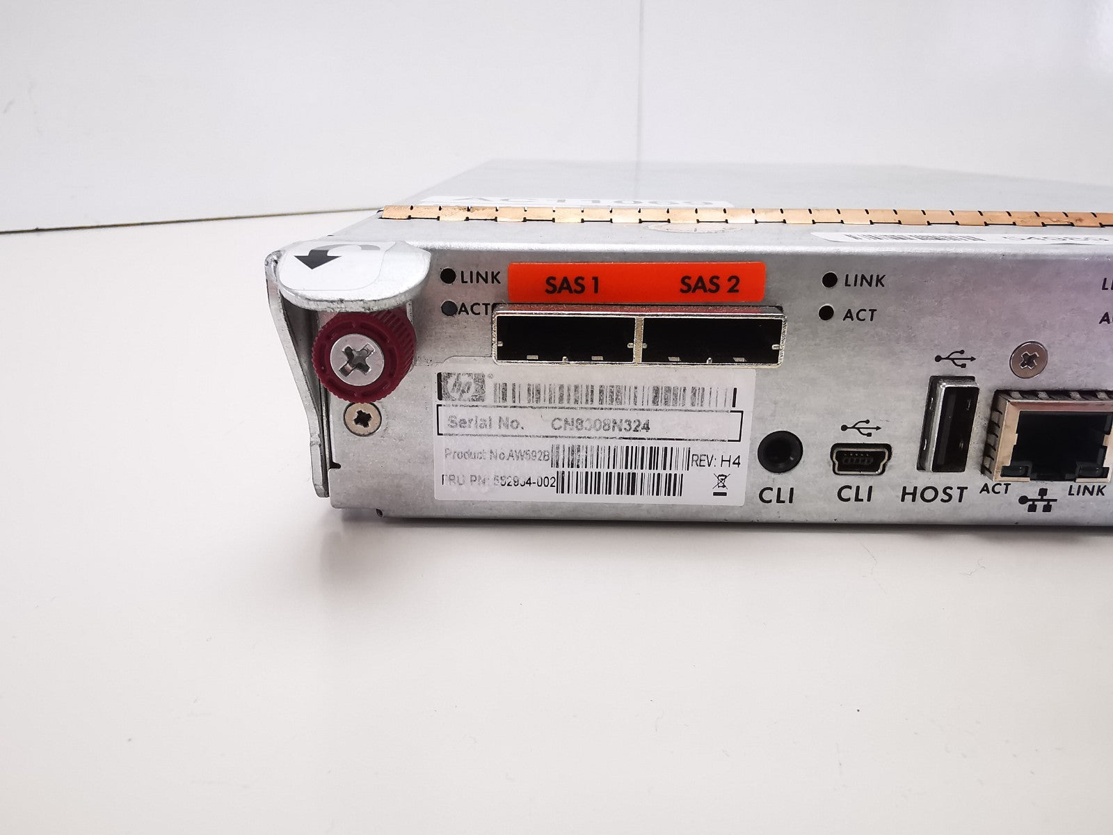 HP P2000 G3 Controller AW592B - Pulled From Working Enviroment