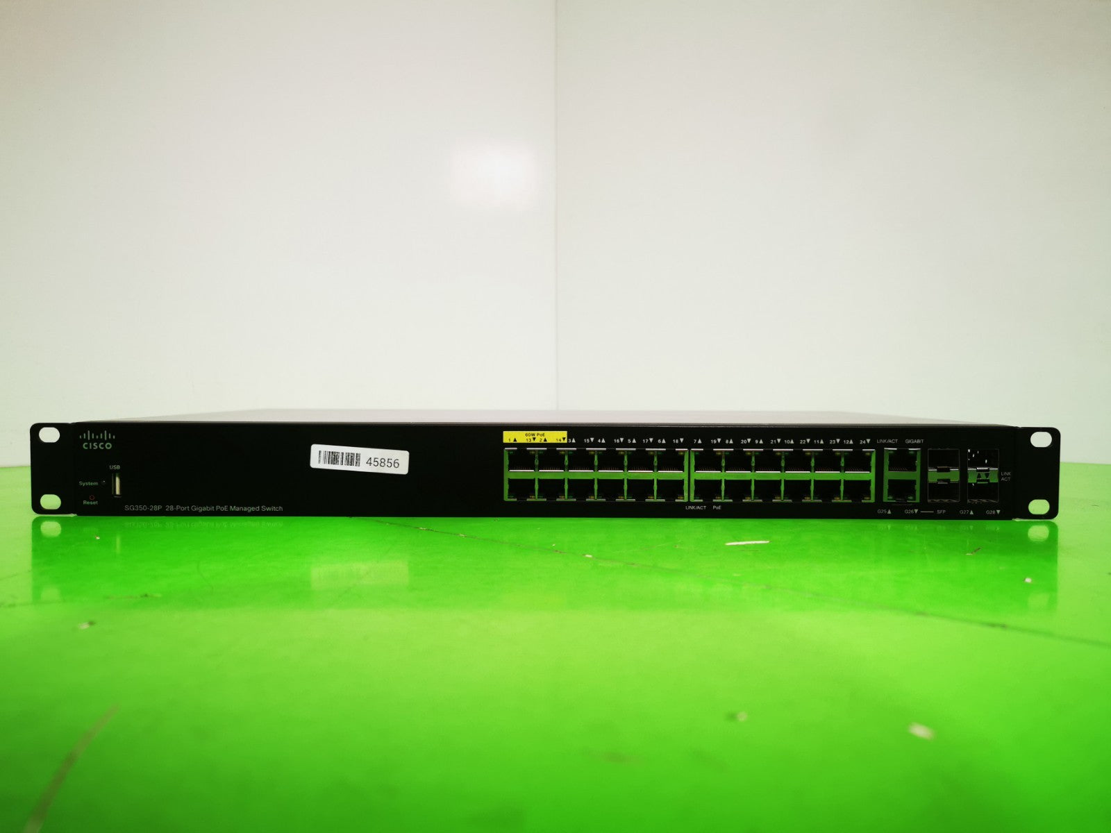 Cisco SG350-28P 28 Port PoE Switch - Rack Mount Ears Included