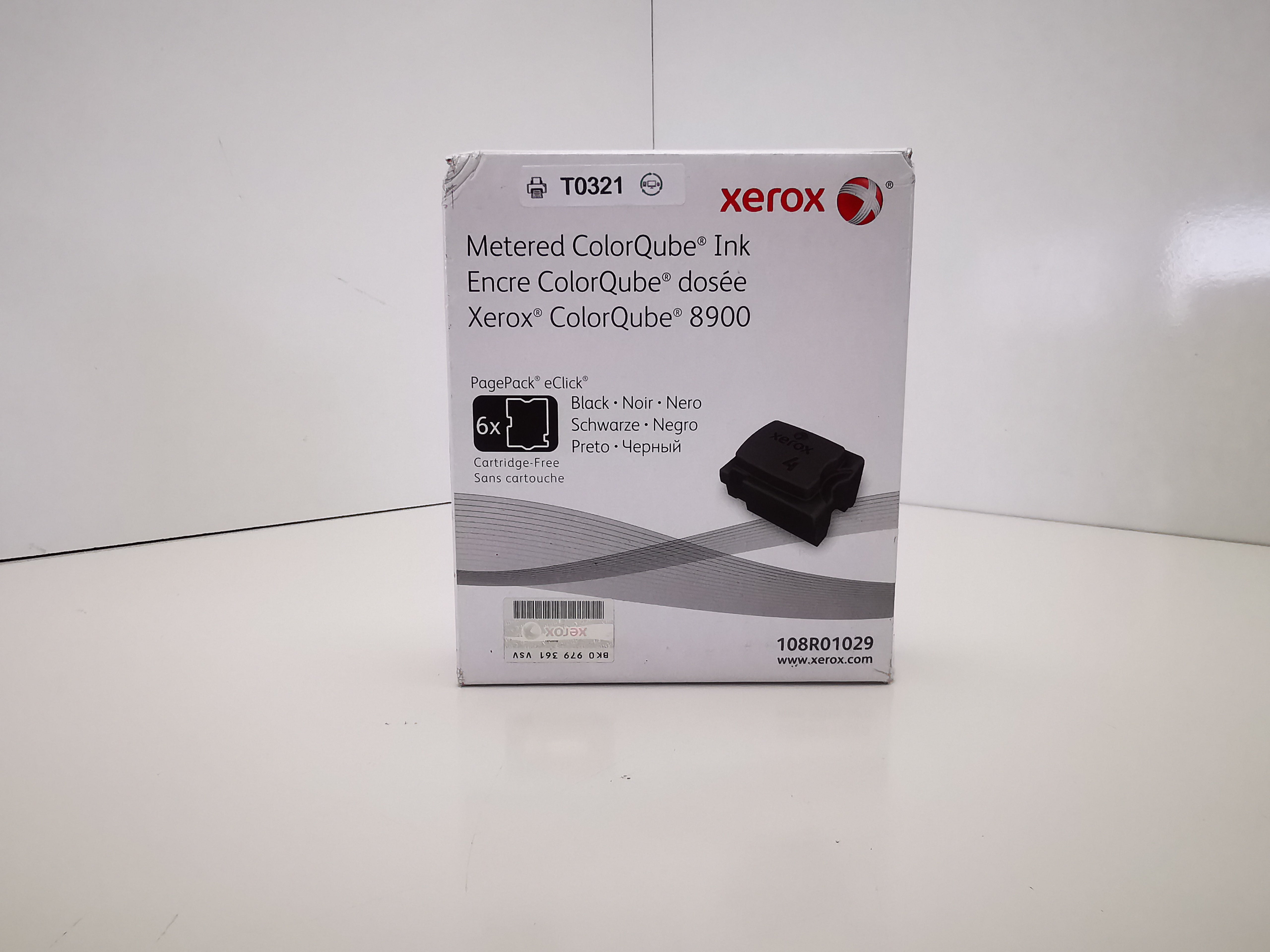 Xerox ColorQube Ink 8900 Black 108R01029 6 X Cubes