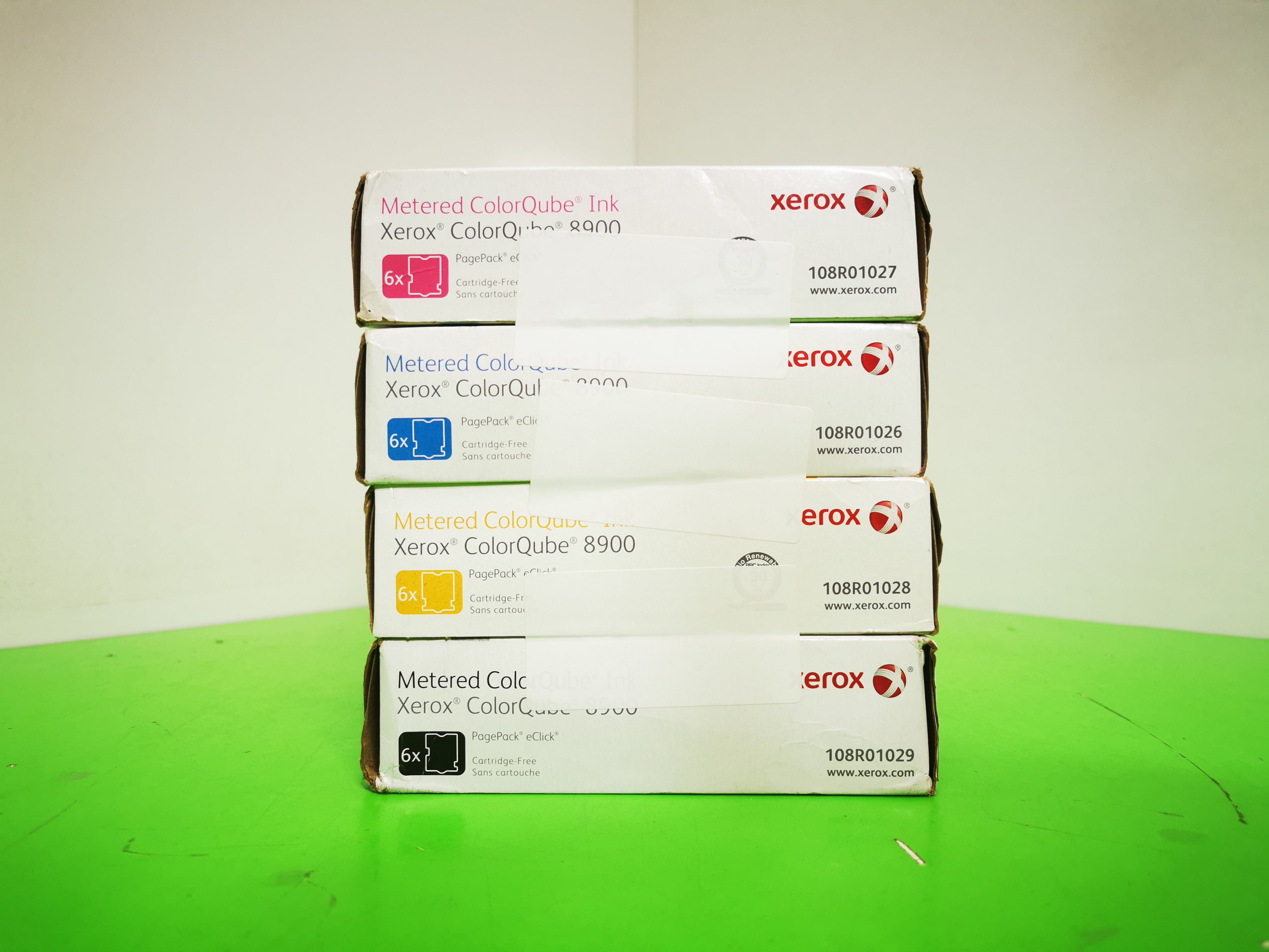 Xerox ColorQube 8900 Series Solid Ink Sticks Yellow, Cyan, Magenta, Black 108R01029