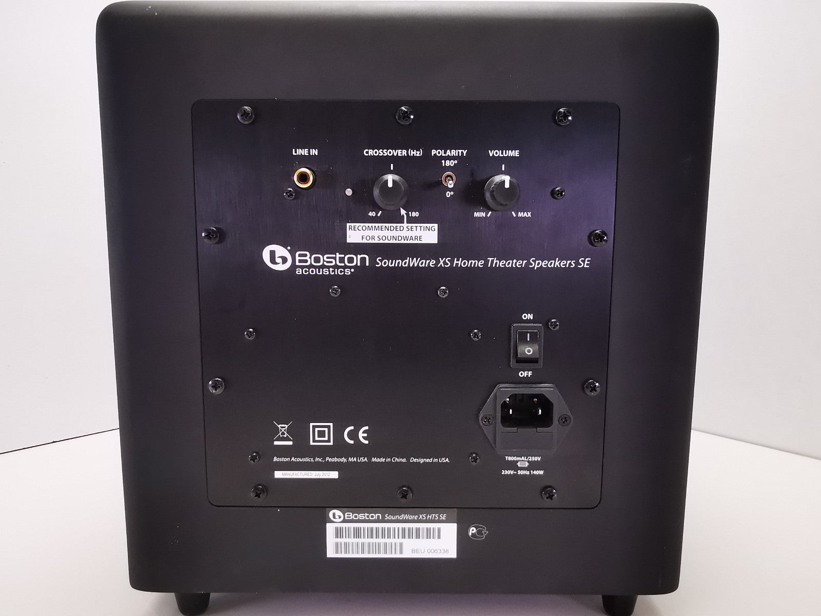 Boston Acoustics SoundWare XS SE 5.1 Subwoofer - No Speakers Included