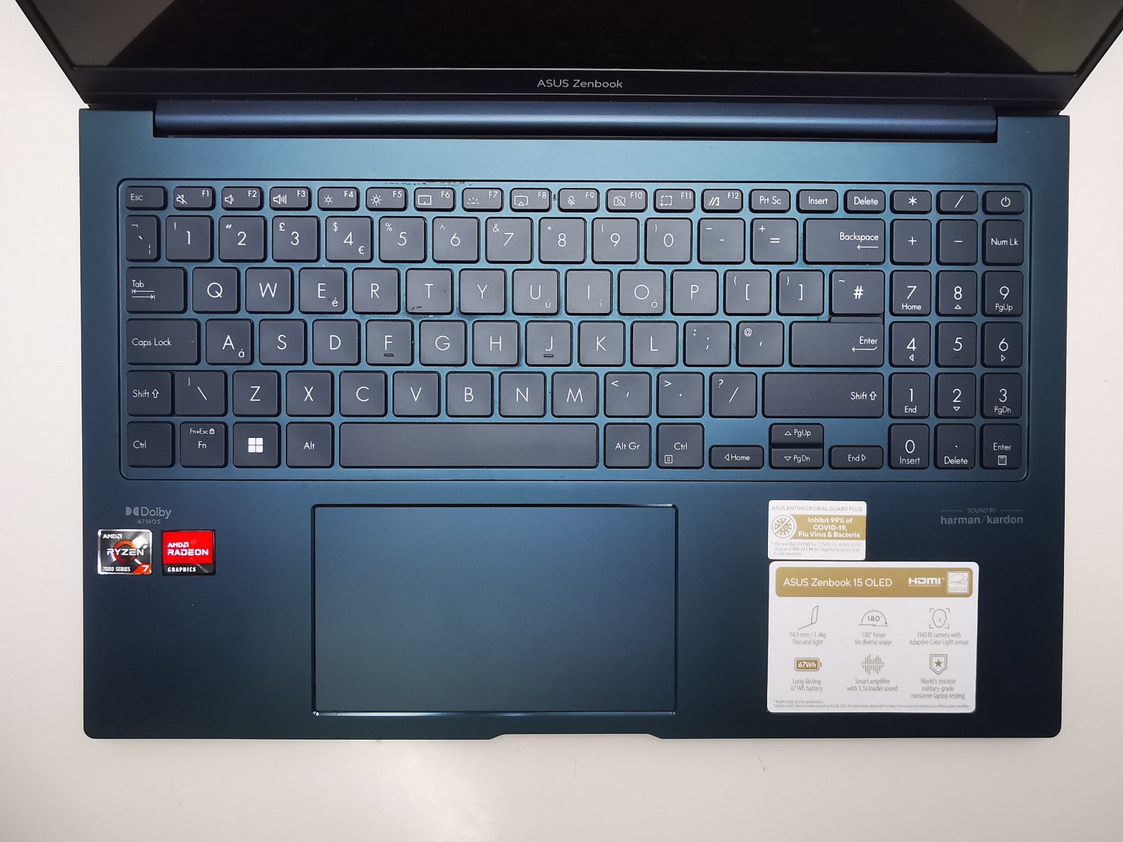 Asus Zenbook 15 15.6" Laptop - Ryzen 7 / 16GB RAM / 500GB NVMe / Windows 11 Pro